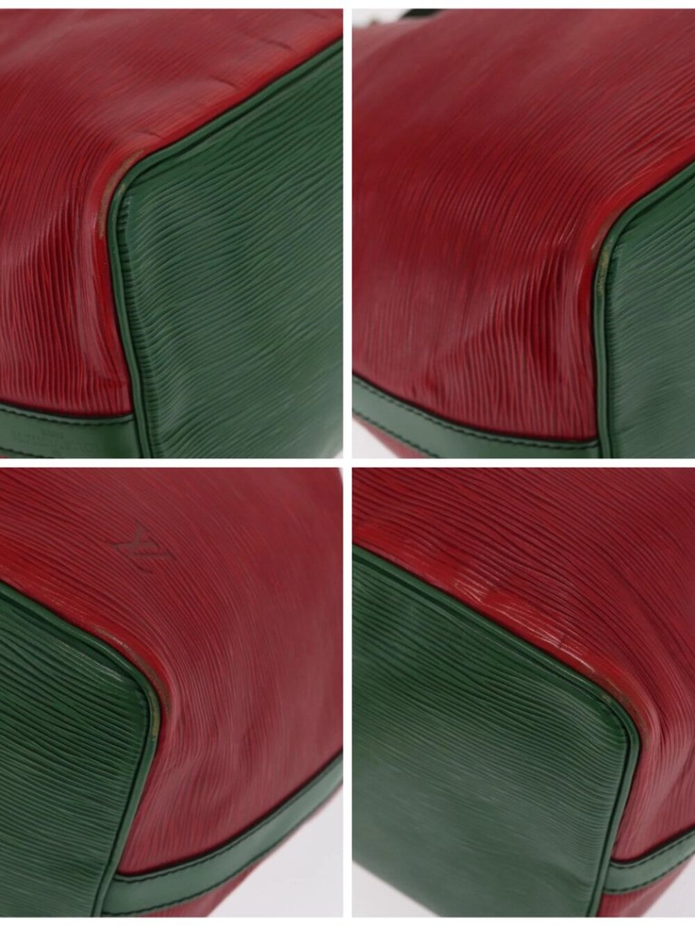 LOUIS VUITTON Epi Petit Noe Shoulder Bag Bicolor Green Red LV Auth ka2062 - Picture 14 of 16